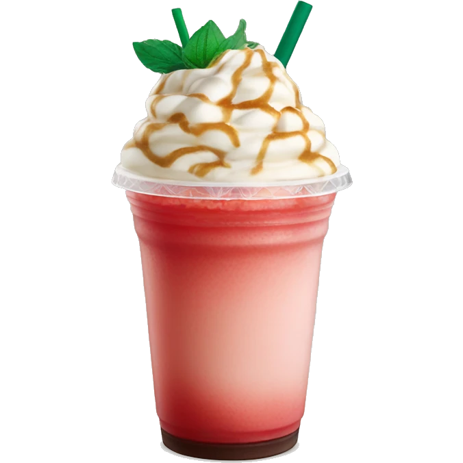 Strawberry frappe Starbucks drink emoji