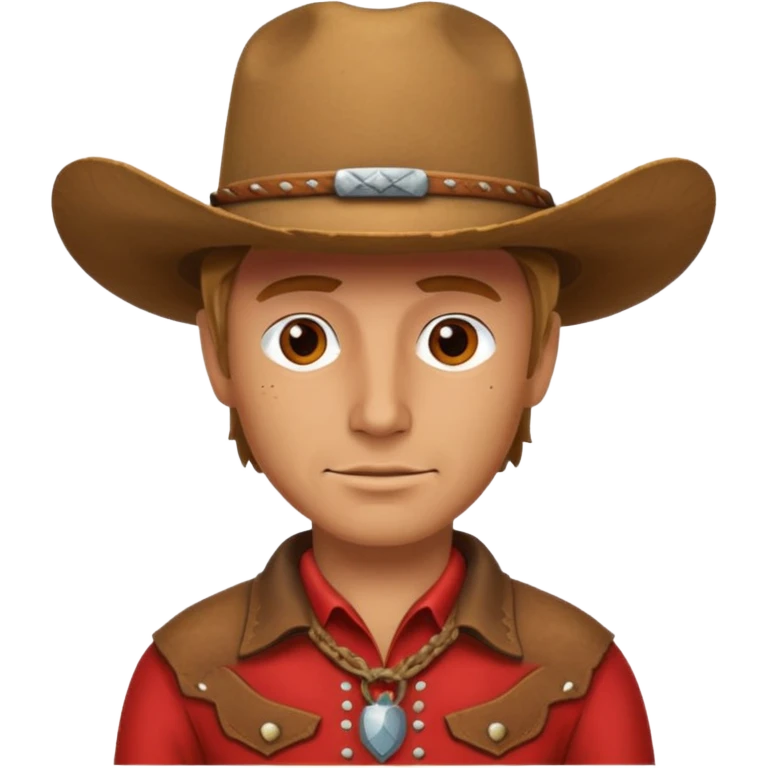 red cowboy emoji