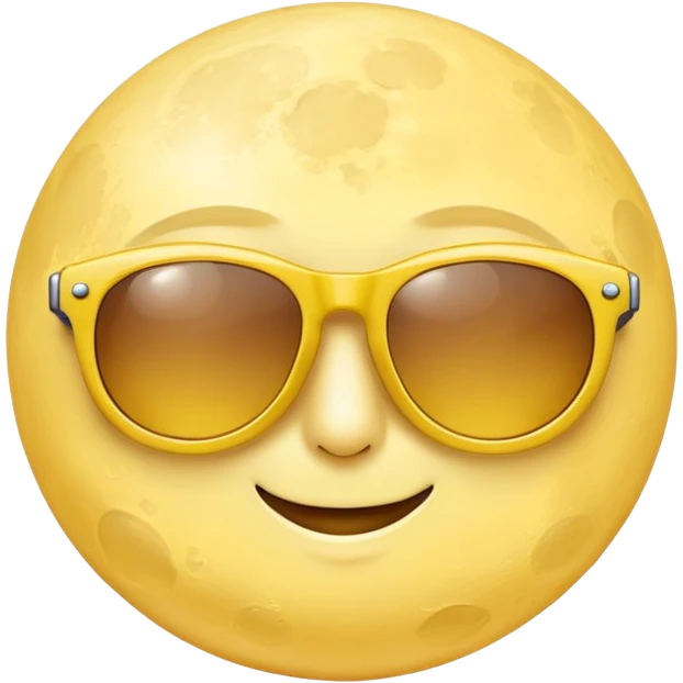 moon with sunglasses emoji