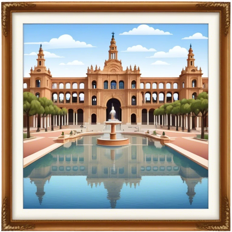 Cinematic Realistic Plaza de España Emoji  emoji