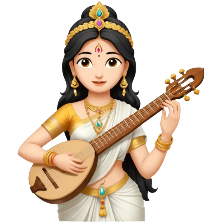 the Hindu goddess Saraswati emoji