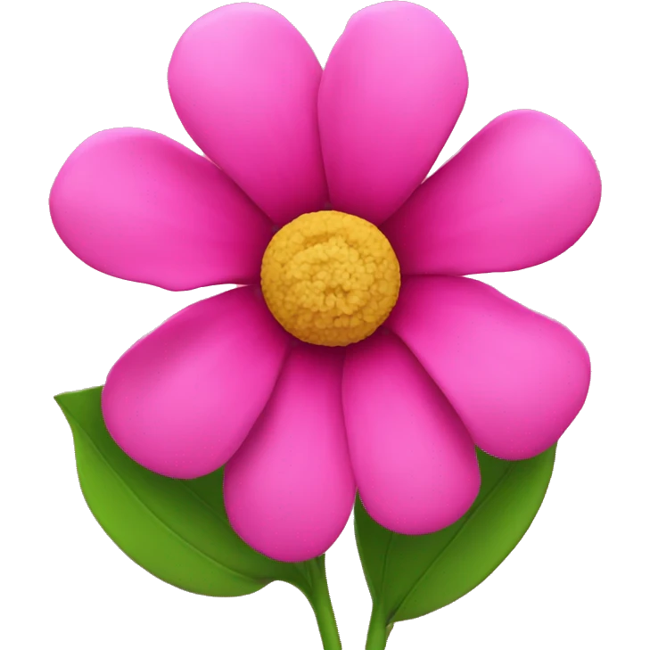 Hot pink flower emoji