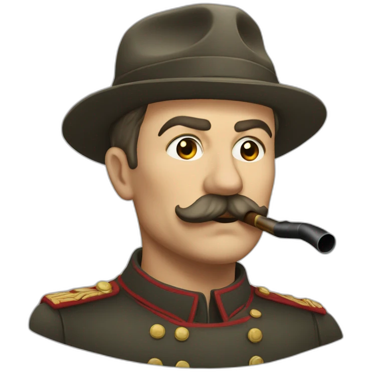 Josef Staline qui fume une pipe emoji