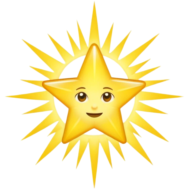 star with long rays emoji