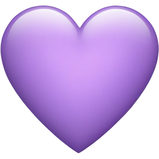 Light purple hart emoji