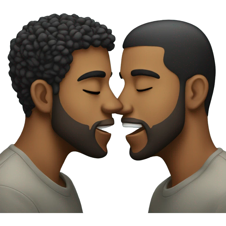 Two drakes kissing  emoji