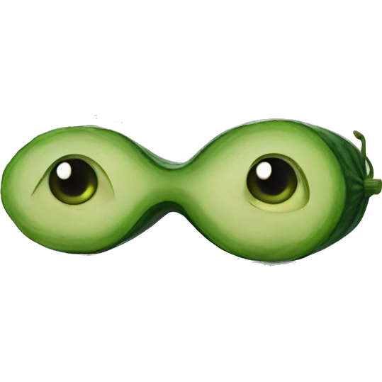 love eyes cucumber emoji