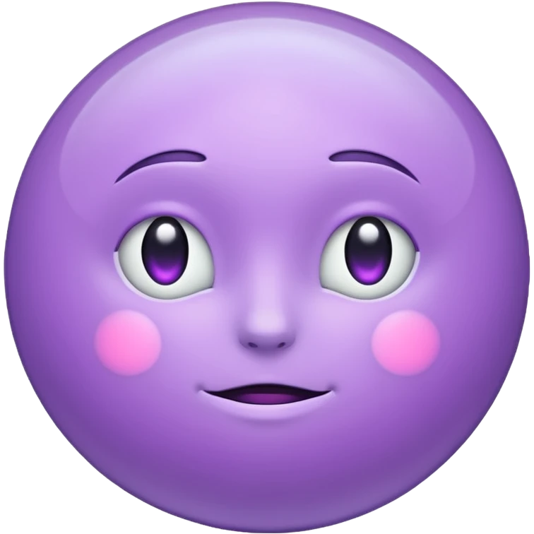 realistic lilac moon emoji