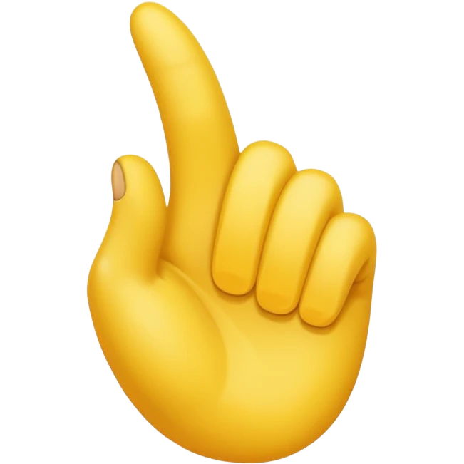 make a sideways yellow thumb pointing to the left emoji
