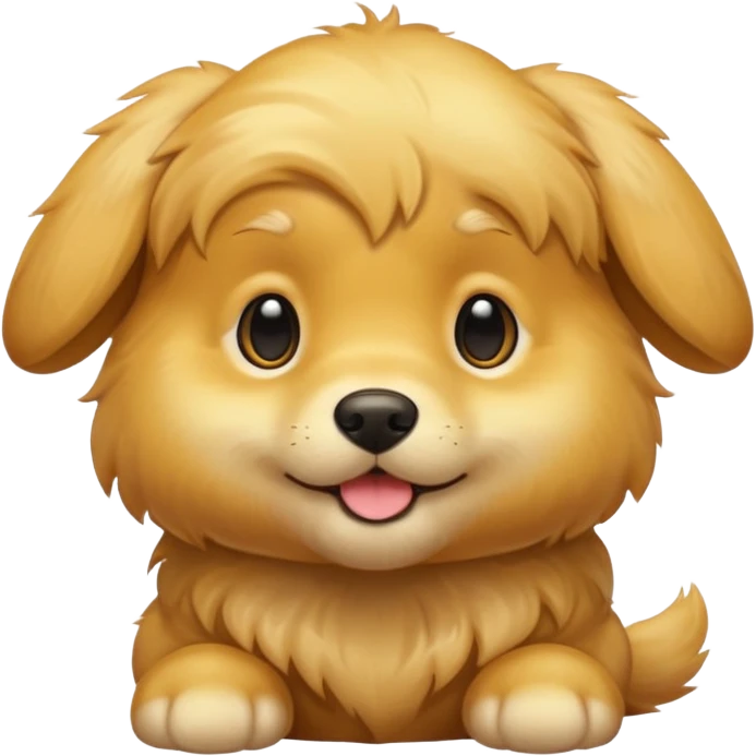 glossy golden puppy emoji