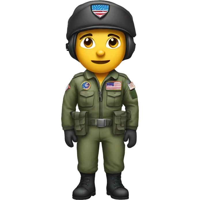 army fighter pilot of the United States of America  emoji