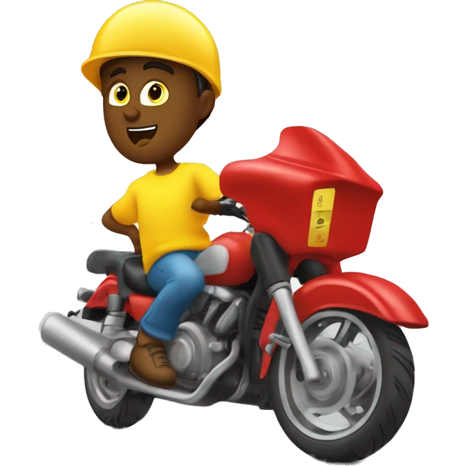 Un chico saltando una valla en un prueba de velocidad. Lleva pantalón rojo y camiseta amarilla emoji