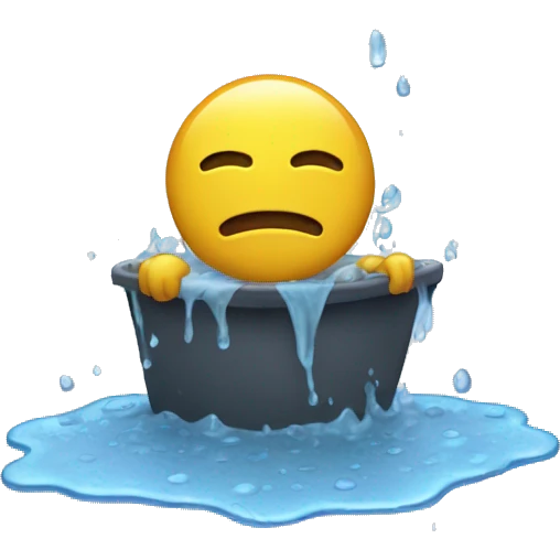 slippery when wet emoji