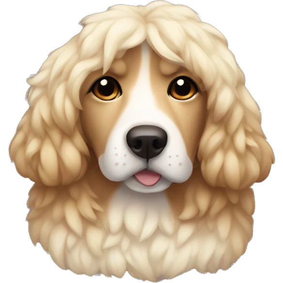 Aesthetic cozy dog emoji