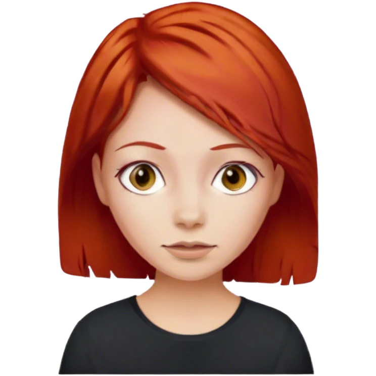 Girl whit red hair emoji