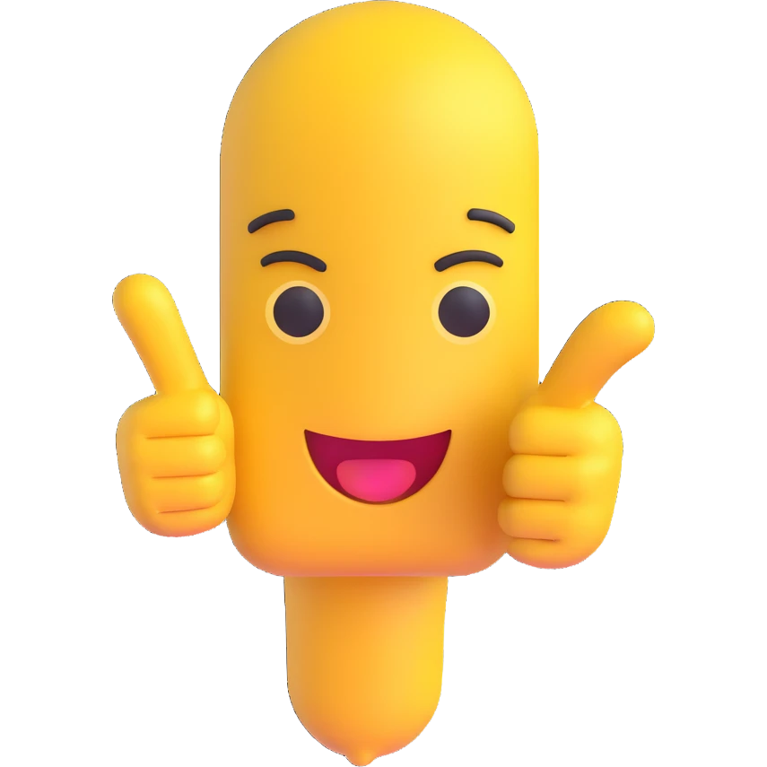 yellow finger emoji pointing at viewer emoji