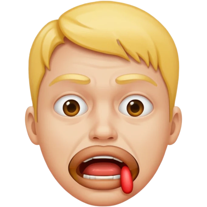 эмодзи с кляпом и он страдает emoji