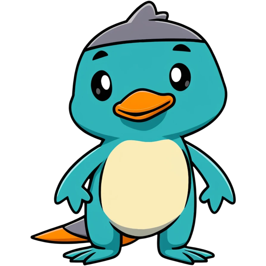 Perry the Platypus in agent pose emoji