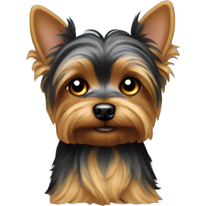 yorkie with the ears back emoji