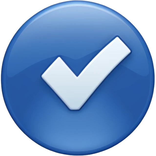 Facebook Verification blue tick emoji