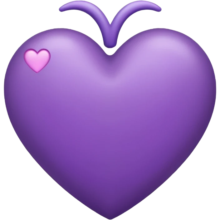 Corazón lila emoji