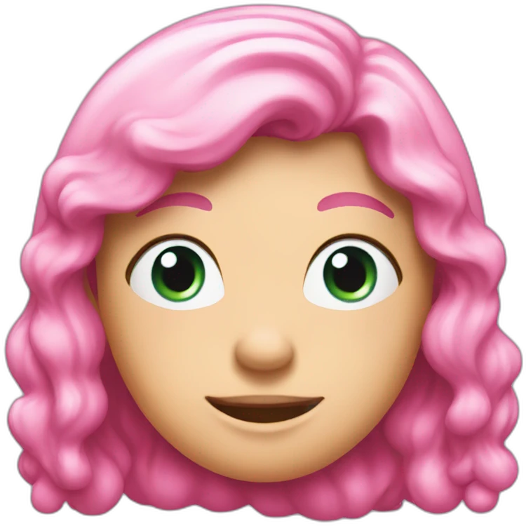 pink schtroumpf emoji