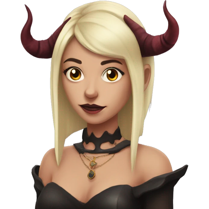princess of hell with horns princess of hell with horns emoji