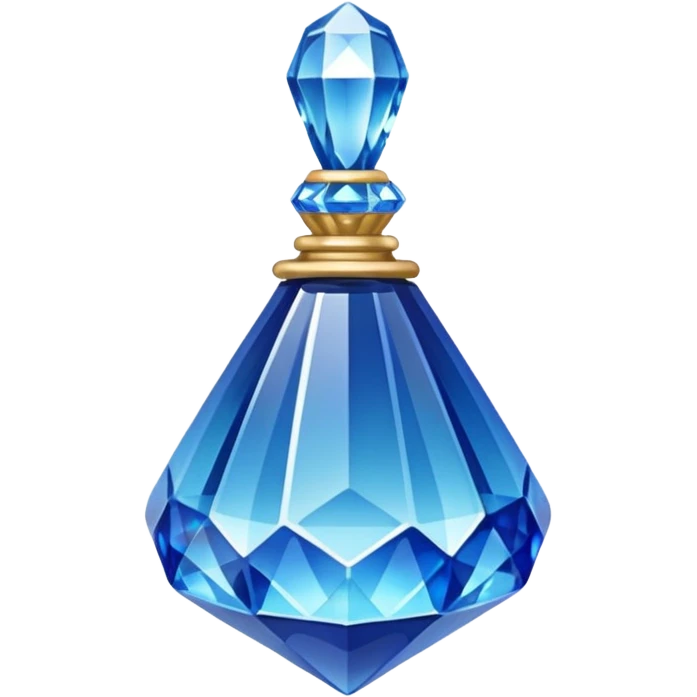 Crystal sapphire rattle emoji
