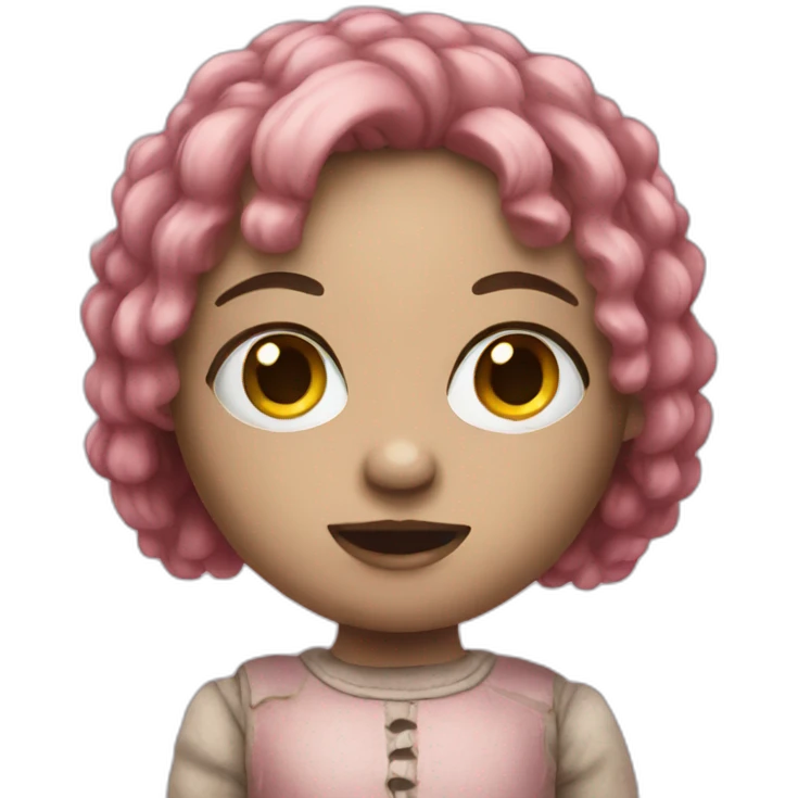 Creepy doll emoji