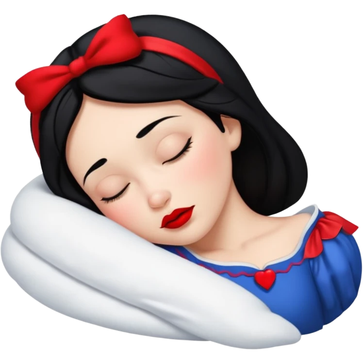 Sleeping Snow White emoji