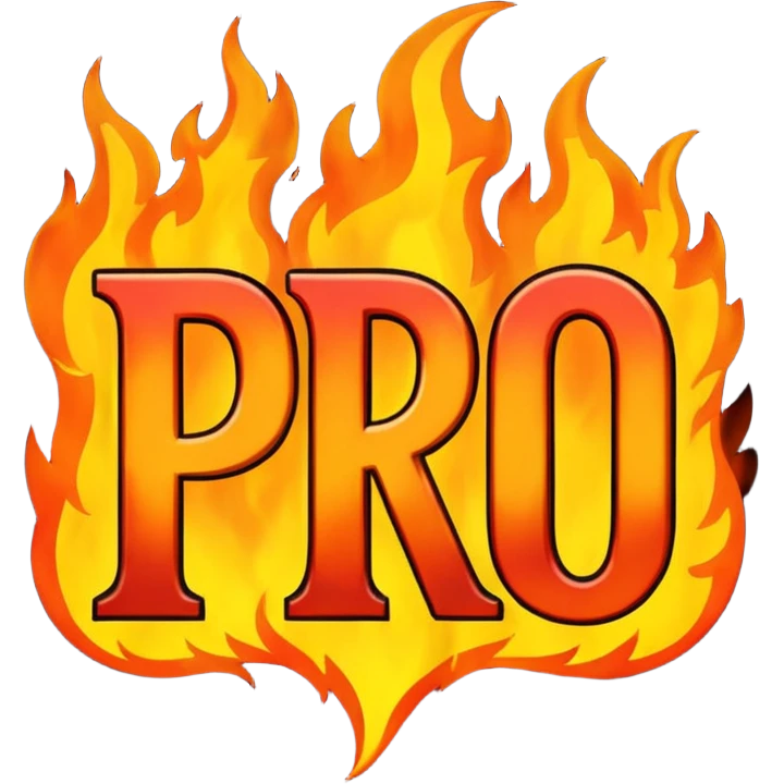 Can you make a banner that says PYRO in gothic letters, the letters should also be on fire  emoji