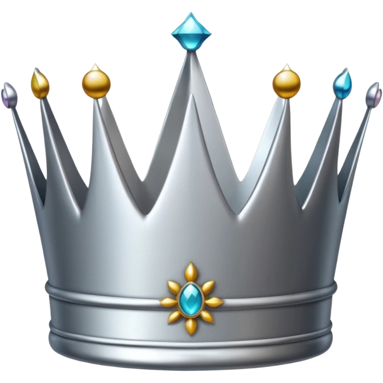 silver crown emoji