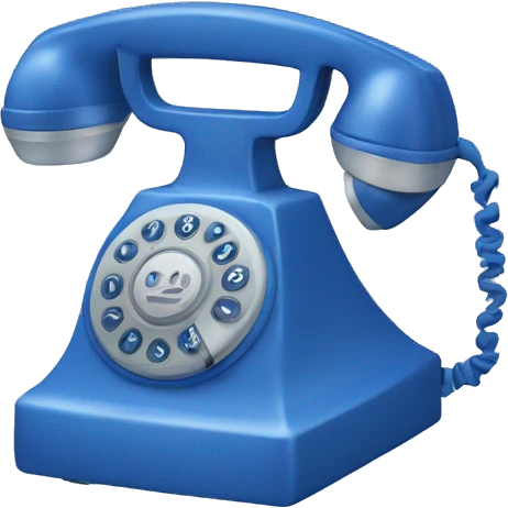 blue phone  emoji