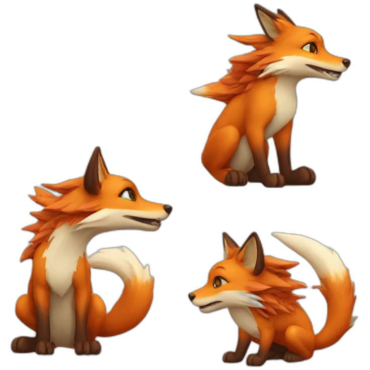 Fox dragon emoji