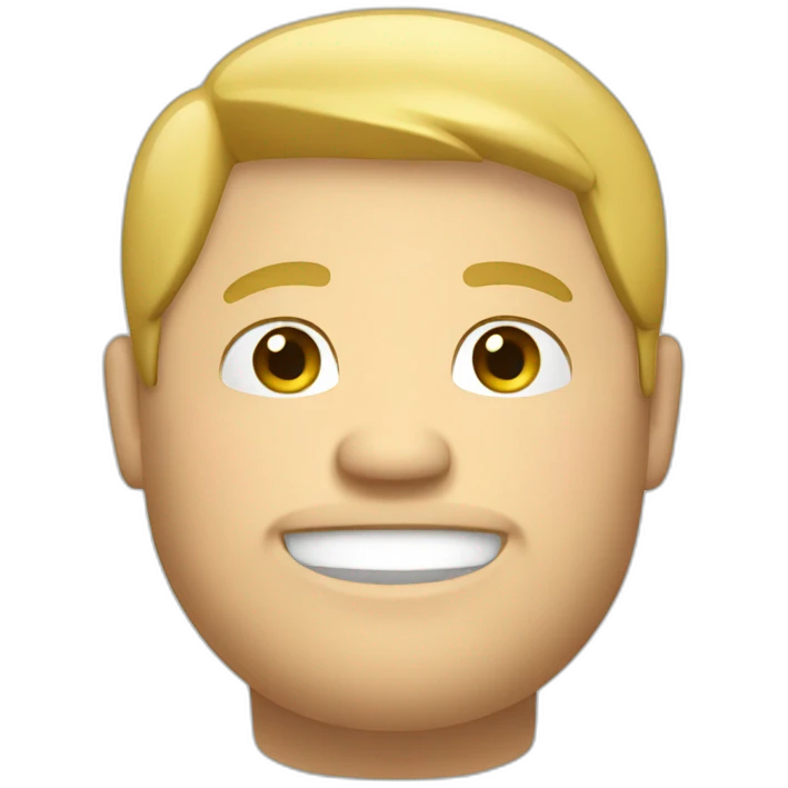 a chubby blonde guy emoji