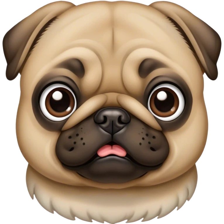 frozen pug emoji