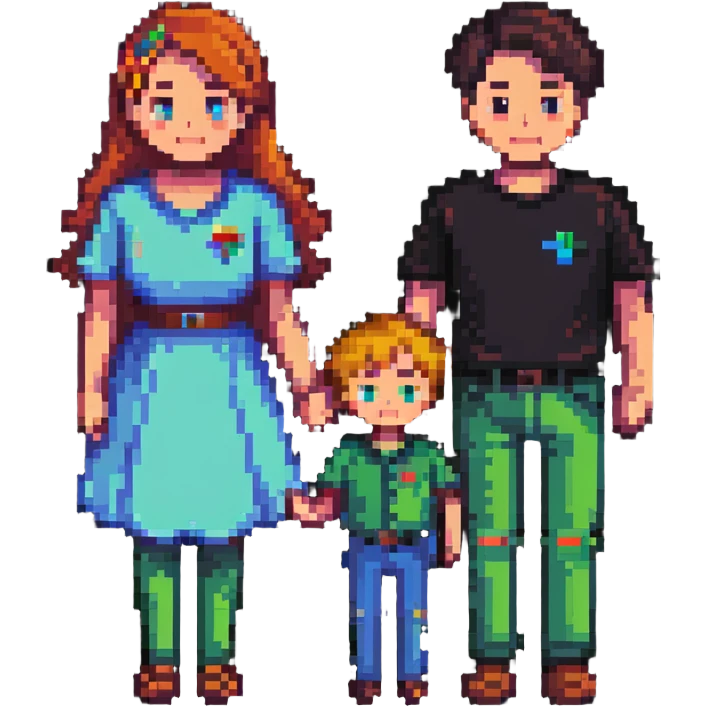 heterosexual couple with two boys emoji