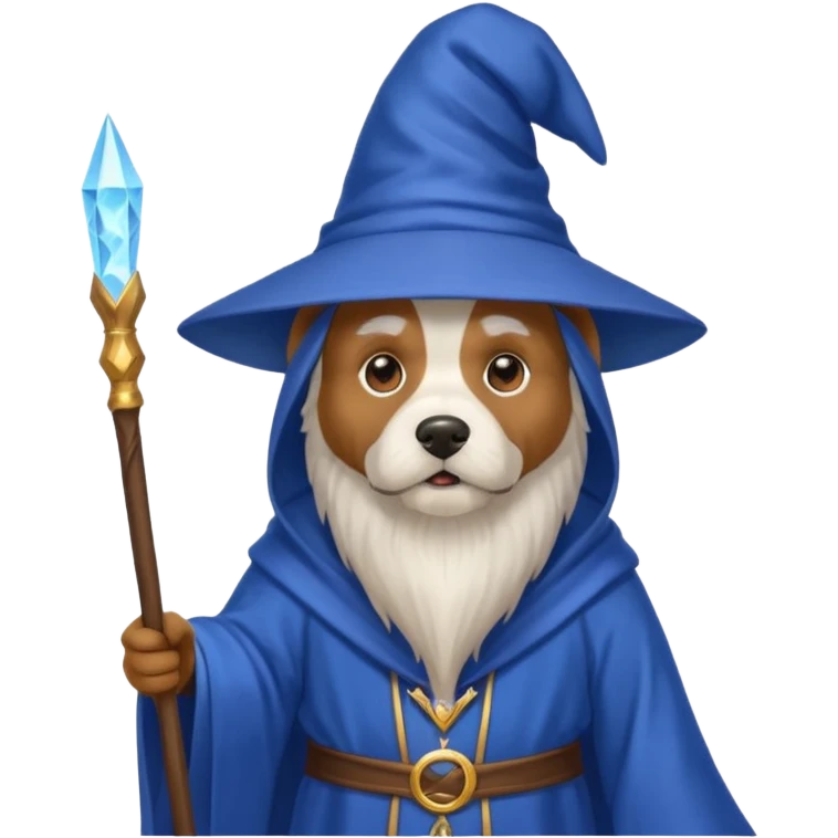 Dog wizard emoji