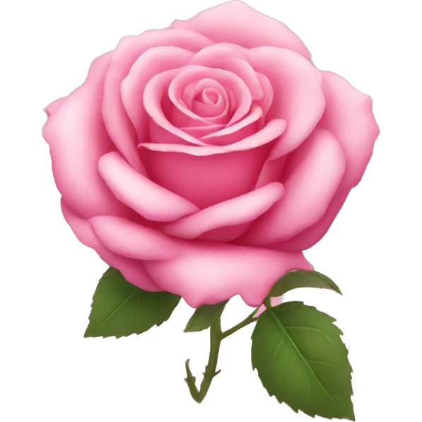 Pink rose  emoji