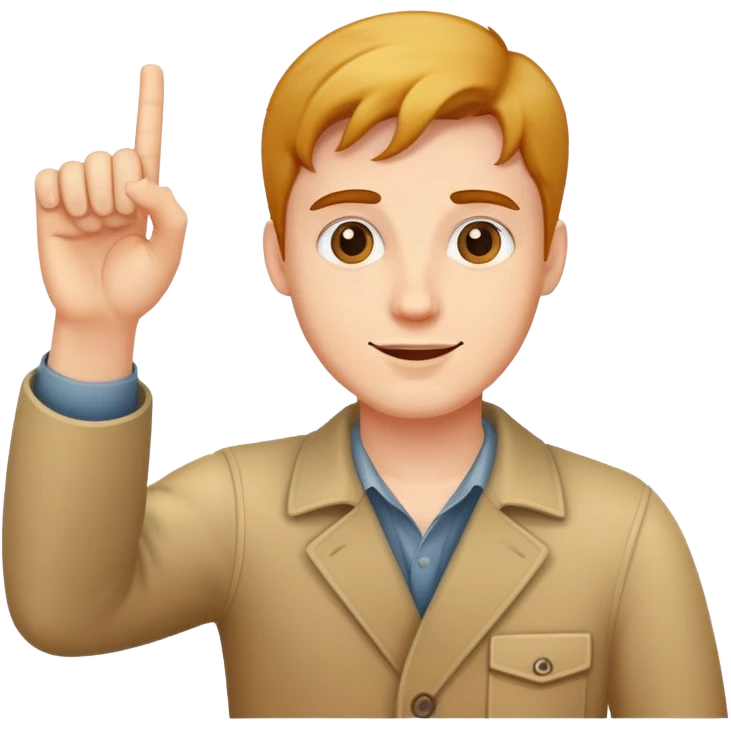 guy waving his finger emoji