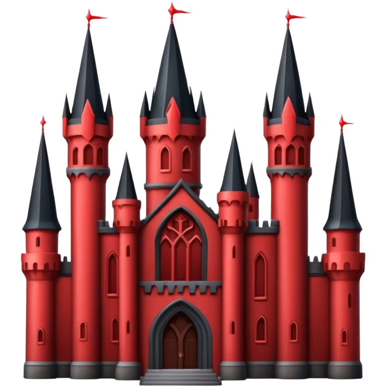 Dark Castle with the colors red and black emoji
