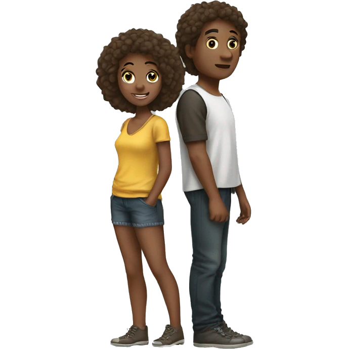 Giant Girl Pick Up mini boy emoji