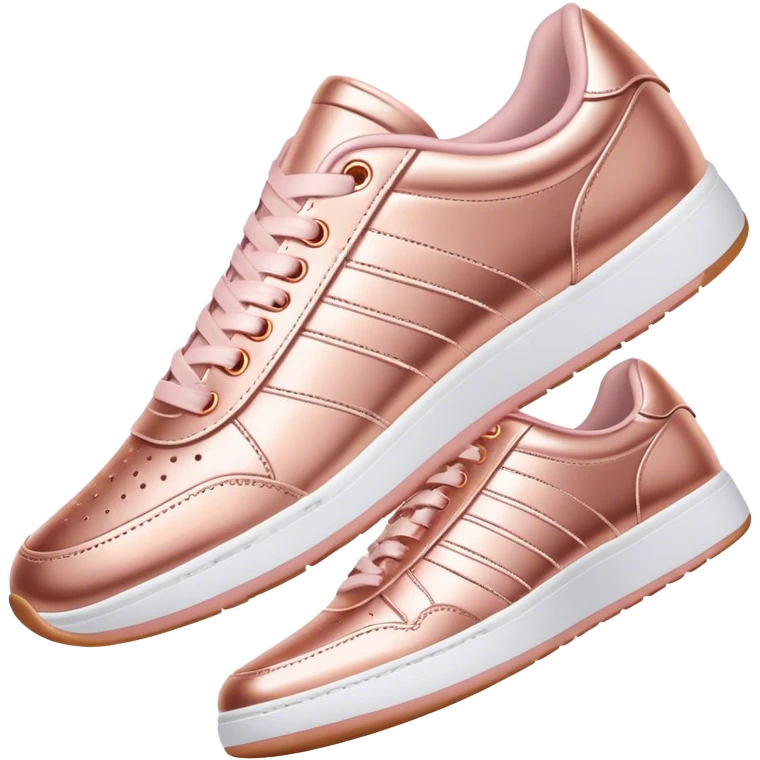 Rose gold sneakers emoji