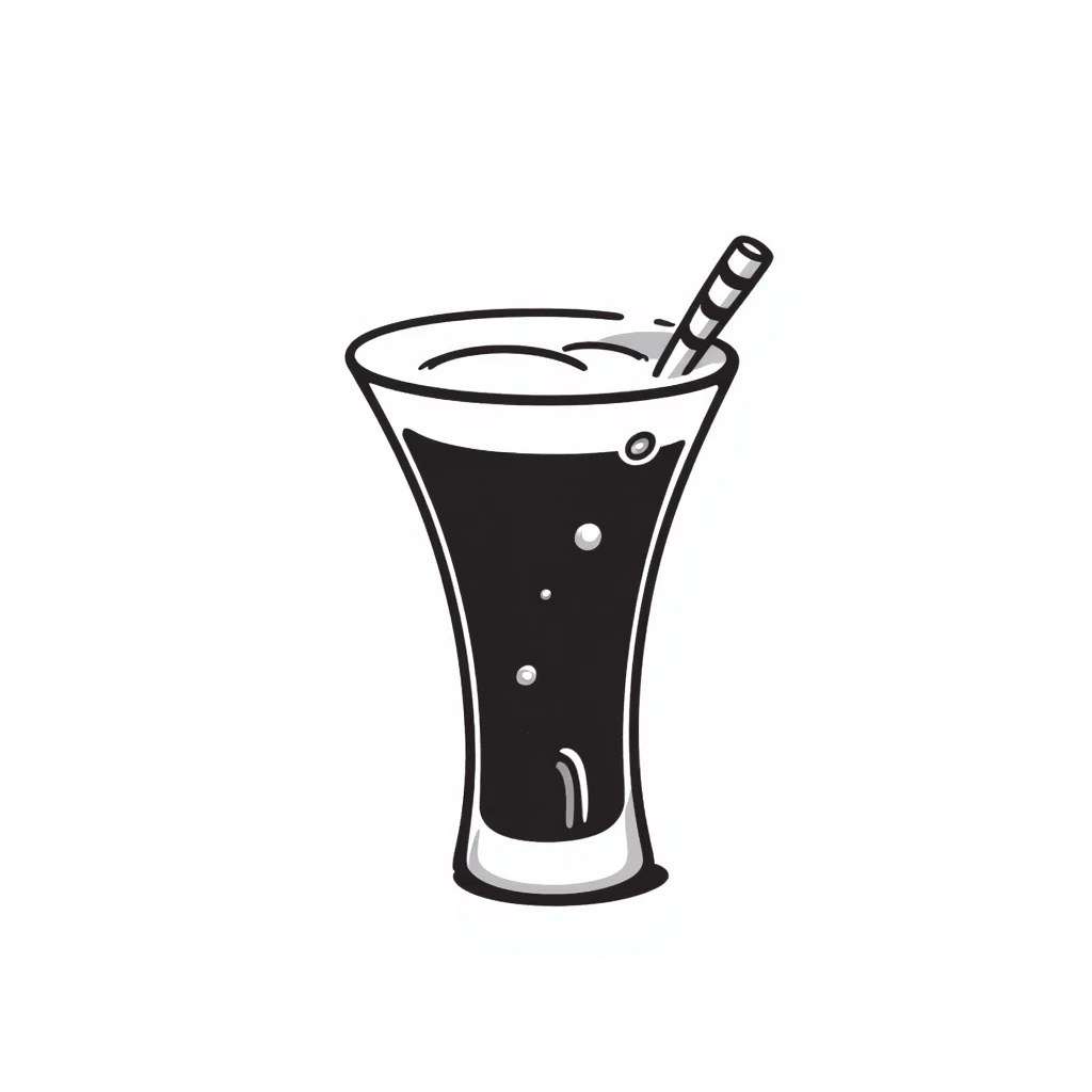 vaso de calimocho hand drawn doodle emoji
