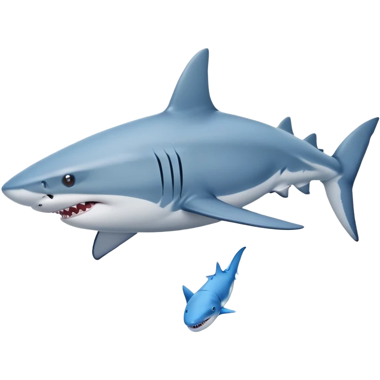 tiburon con pies y zapatos azules en los pies emoji