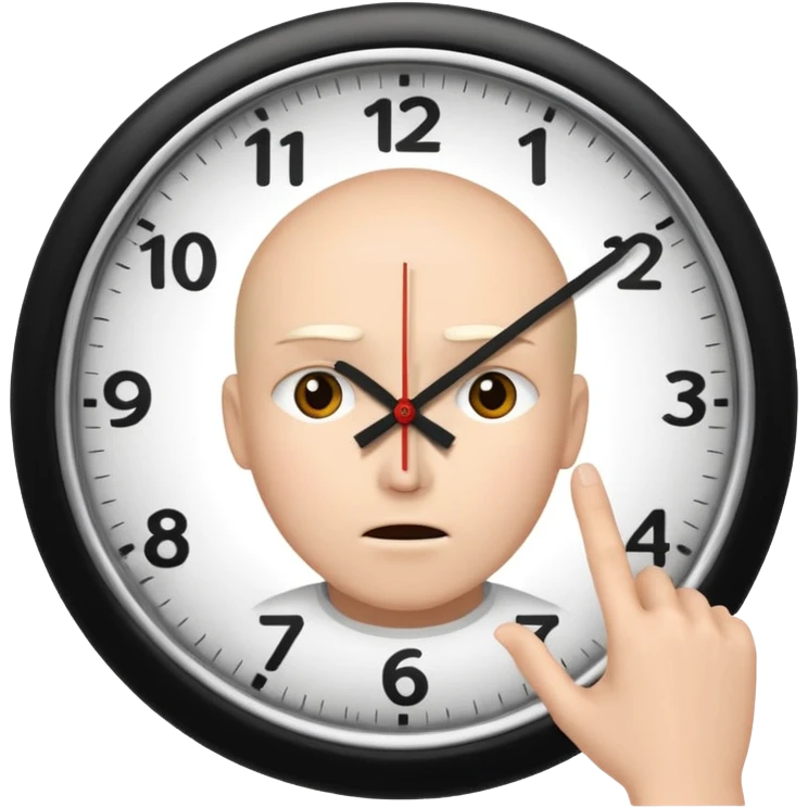 A person doing the “clock ittt” meme emoji