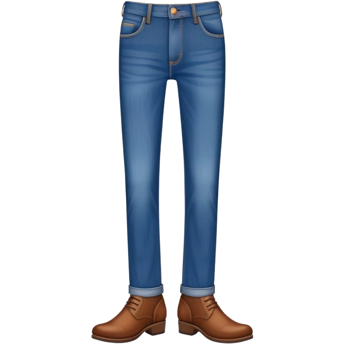 jeans and brown shoes emoji