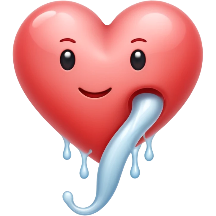 Heart sperm emoji