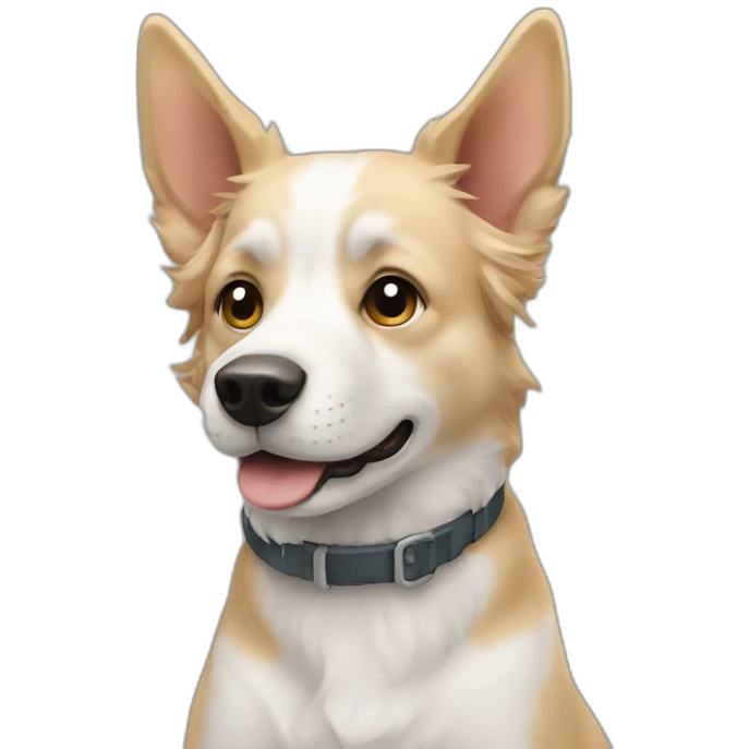 Chien sur chat emoji