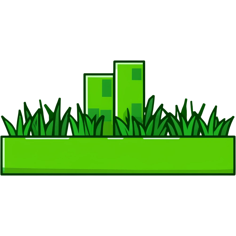 Minecraft grass block emoji